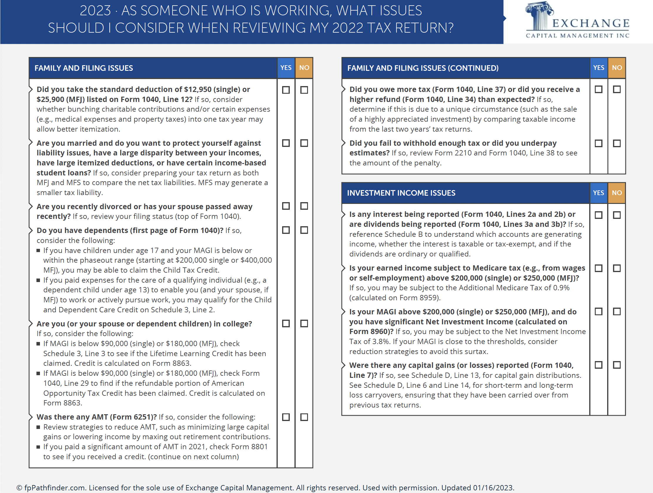 As Someone Who Is Working, What Issues Should I Consider When Reviewing My Tax Return - Preview - 2024