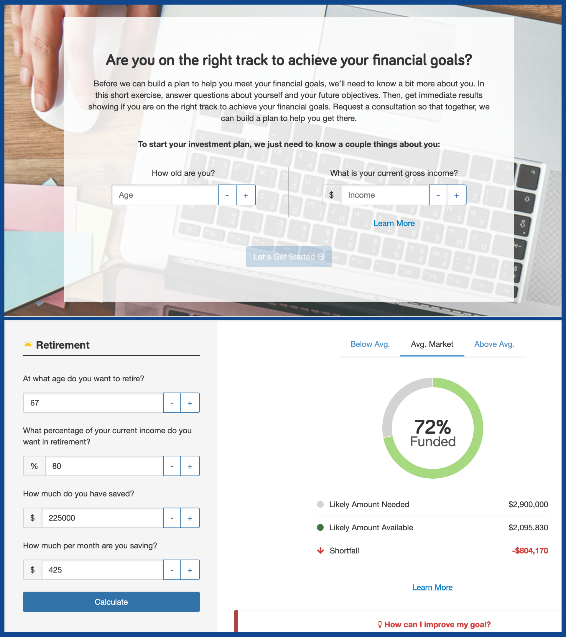 Retirement Readiness Calculator