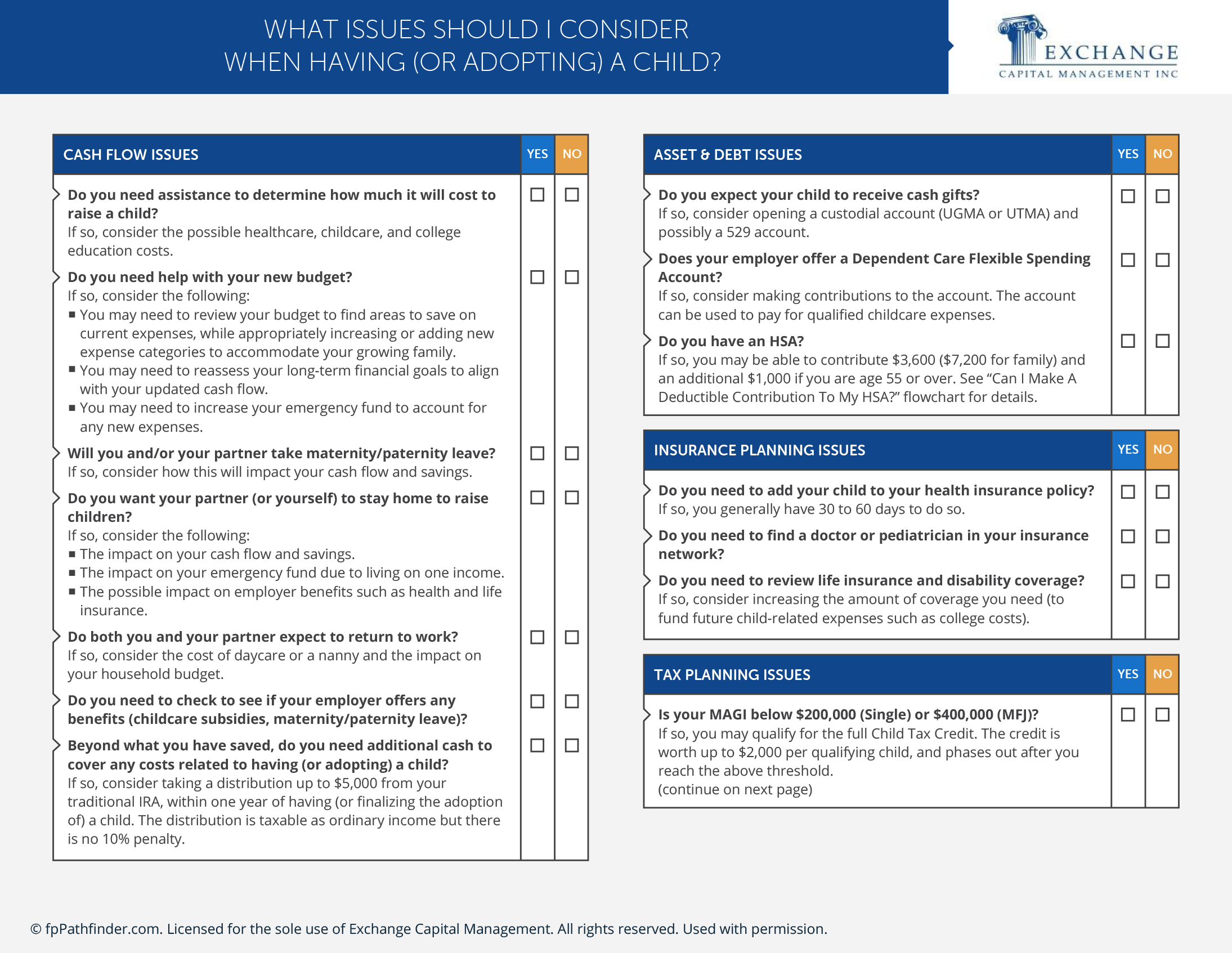 What Issues Should I Consider When Having (Or Adopting) A Child?