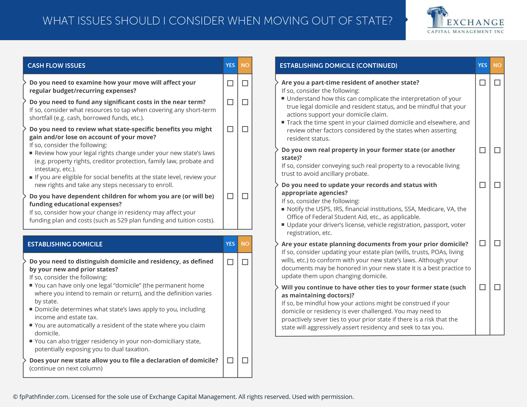 What Issues Should I Consider When Moving Out of State?